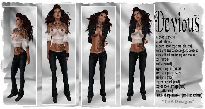 *T&A Designs* Devious outfit accessories and shoes *TD*