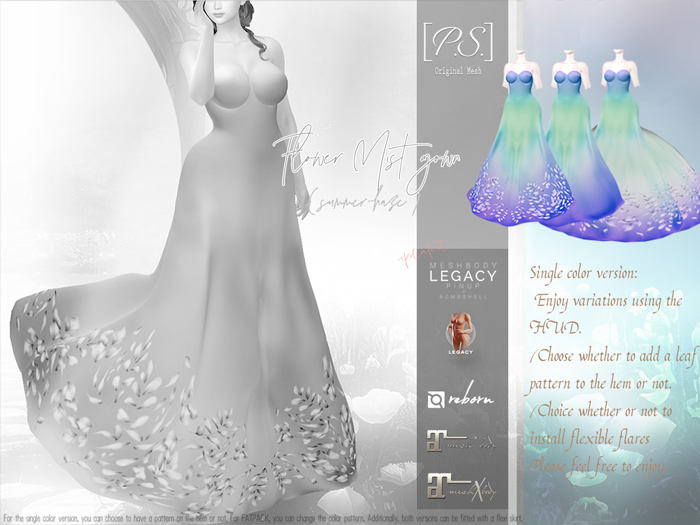 [PS] FlowerMist gown( summer-haze )