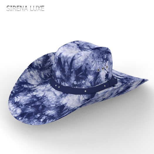 Blue Dye Cowboy Hat