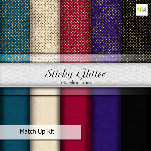 Sticky Glitter Fabrics