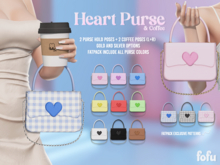 fofu. - Heart Purse Neutral Pack