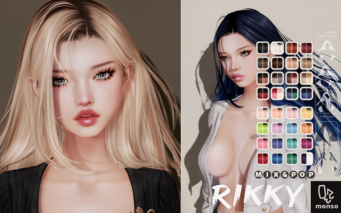 [monso] Rikki Hair /Mix & Pop