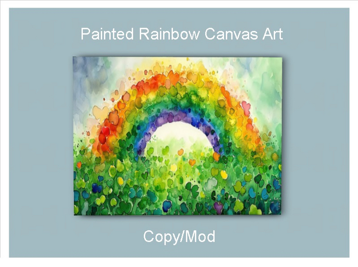 *CC* Painted Rainbow Canvas Art