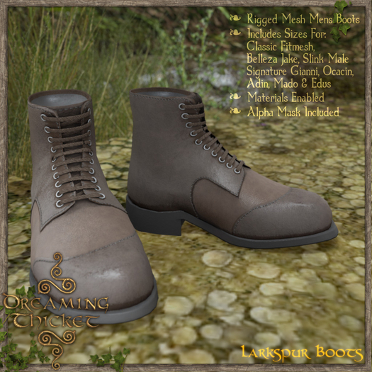 Dreaming Thicket - Larkspur Boots - Walnut
