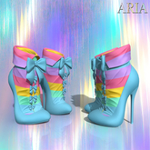 Rainbow Pastel Blue Adela Shoes Kupra
