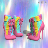 Rainbow Pastel Pink Adela Shoes Kupra