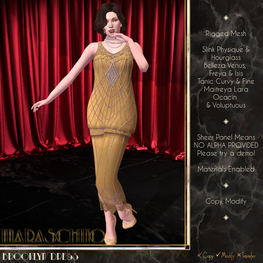 Maraschino - Brooklyn Top & Skirt - Champagne