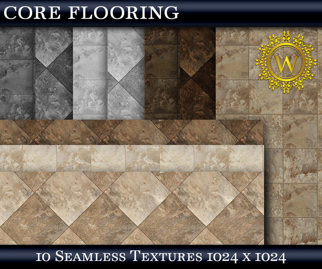 Second Life Marketplace - Core Flooring 10 Seamless Textures Stone ...