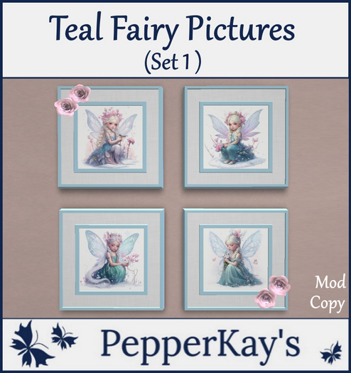 [PK] Teal Fairy Pictures - (Set 1)