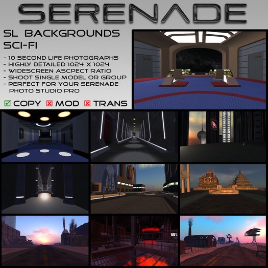 SERENADE SL Backgrounds - Sci-Fi, photography, photo studio