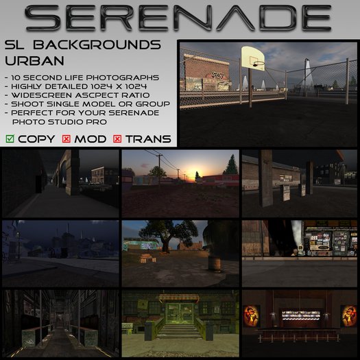 SERENADE SL Backgrounds - Urban, photography, photo studio