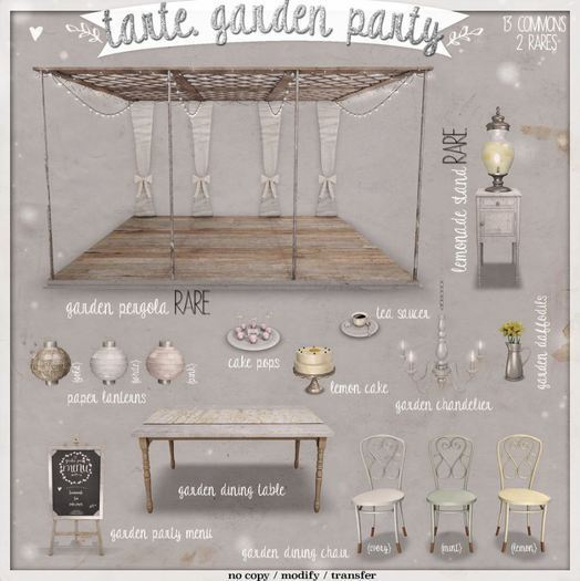 tarte. garden dining chair (lemon)