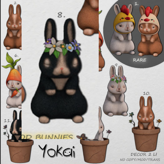 8.YOKAI - Spring Mood Bunnies - Spring Bunny [night]