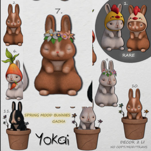 7.YOKAI - Spring Mood Bunnies - Spring Bunny [ginger]