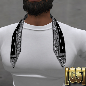 Second Life Marketplace - [GS] Black Banadana around neck