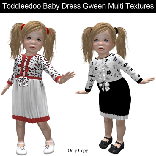 Toddleedoo Baby Dress Gween Multi Textures Demo