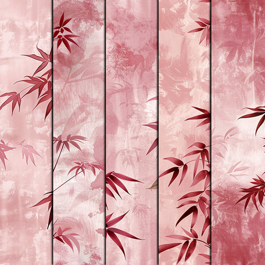 5pc Modern Pink Bamboo wallpaper seamless *Full Perm*