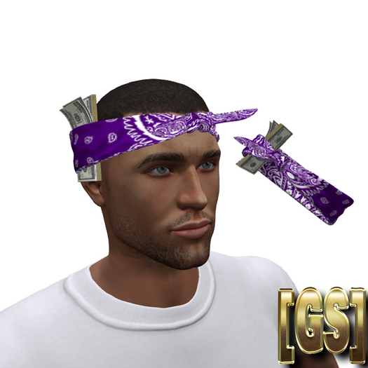 [GS] Purple Bandana w/ stack