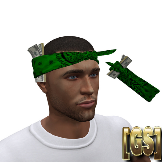 [GS] Green Bandana w/ stack