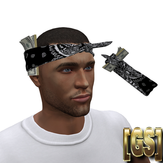 [GS] Black Bandana w/ stack