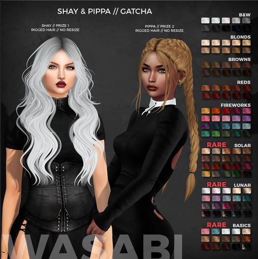 Wasabi // Pippa Mesh Hair - Basics RARE