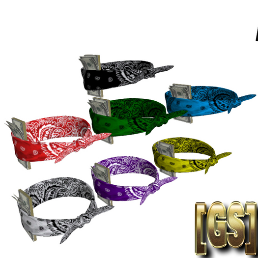 [GS] Bandana w/ stack FATPACK 7 COLORS