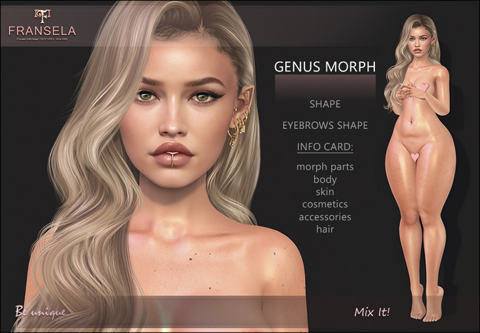 FRANSELA: GENUS MORPH Shape v.1+ Styling CARD