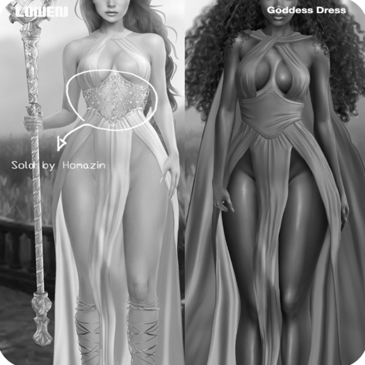 Lowen - Goddess Dress  [DEMO]