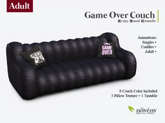 Noveny - Game Over Couch - Adult