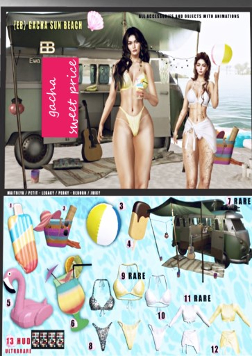13 {EB} SUN BEACH GACHA RARE