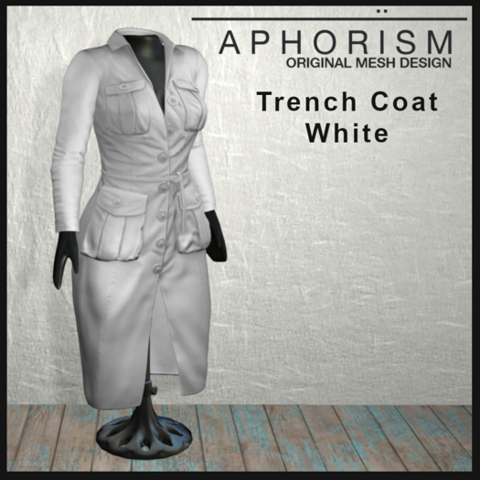 !APHORISM! - Trench Coat White V2
