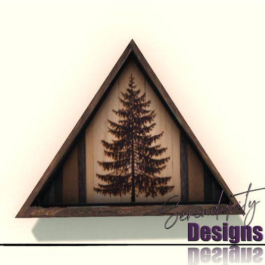 Serendipity Designs - Triangular Pine Art