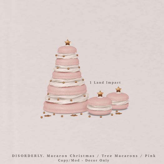 DISORDERLY. / Macaron Christmas / Tree Macarons / Pink