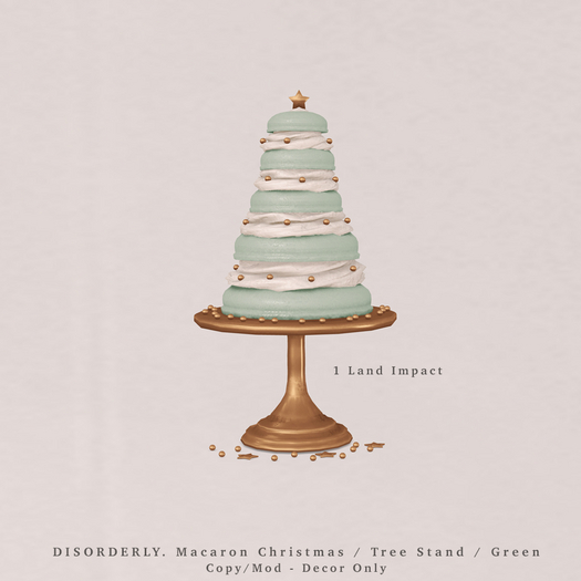 DISORDERLY. / Macaron Christmas / Tree Stand / Green