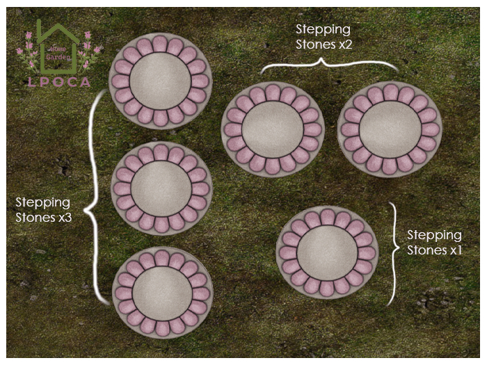 LpOca Flower Stone-Pink