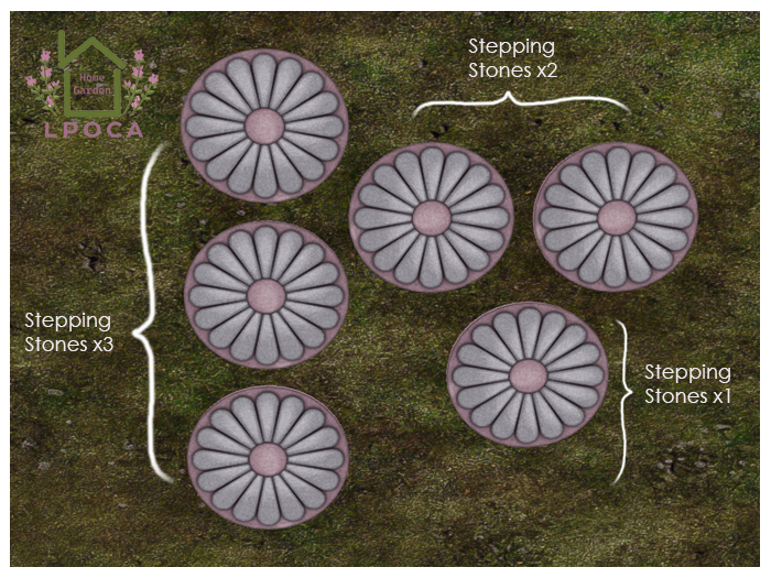 LpOca Flower Stone A-grey