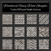 *Wallflowers* Weathered Fancy Wood Shingles