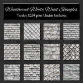 *Wallflowers* Weathered White Wood Shingles