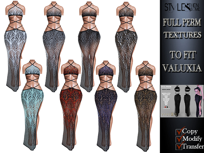 STYLES - VALUXIA[FP] - Regina Dress - TEXTURE FULL PERM-FAT1