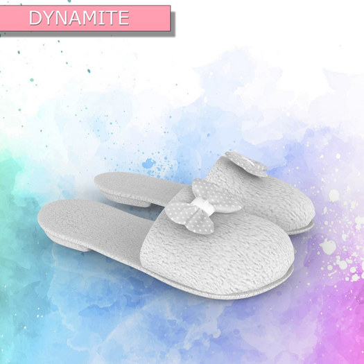 White Fleece Slippers Legacy