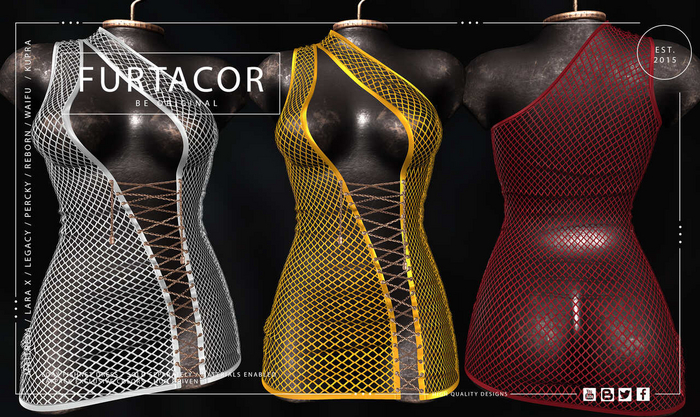 :::FurtaCor:::LORY FISHNET DRESS::: FATPACK