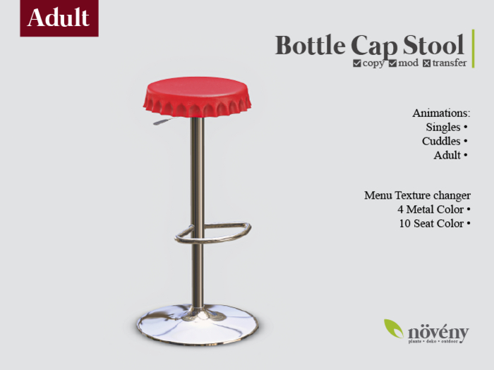 Noveny - Bottle Cap Stool  -  Adult