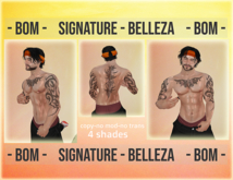 Tatto Tribal 1  Signature - Belleza  -BOM-