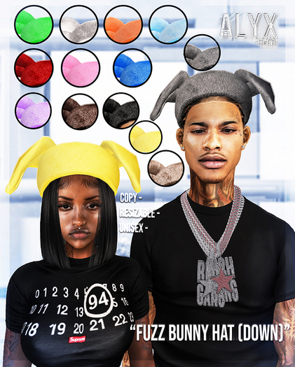 ALYX. Fuzz Bunny Hat *DOWN* (Fat-Pack)