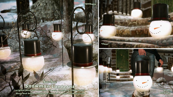 Sari-Sari - Snowman Lanterns