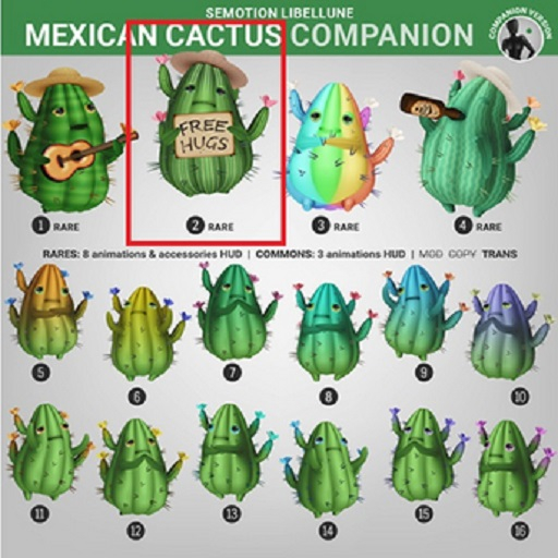 2. SEmotion Libellune Mexican Cactus Companion RARE