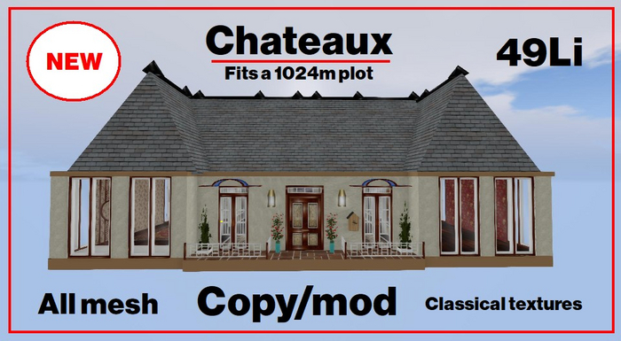 Chateaux 49Li   Low prim house
