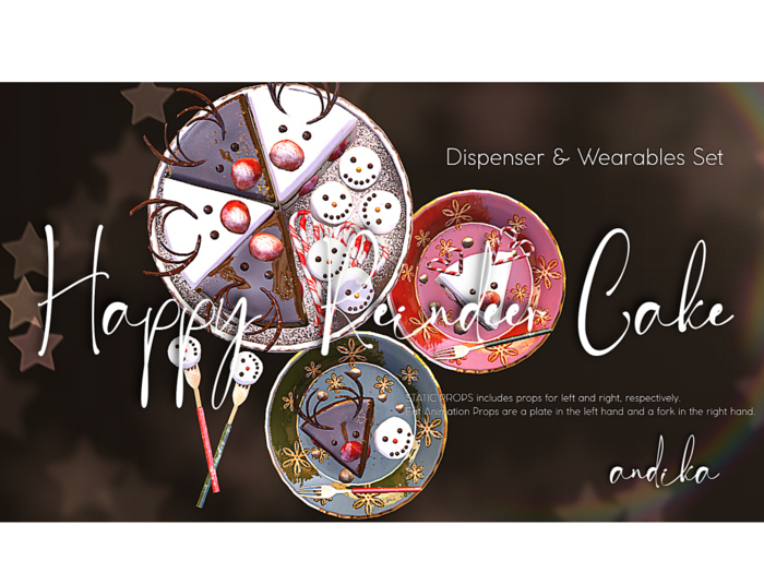 ADD/andika {Happy Reindeer Cake}Dispenser & Wearable set