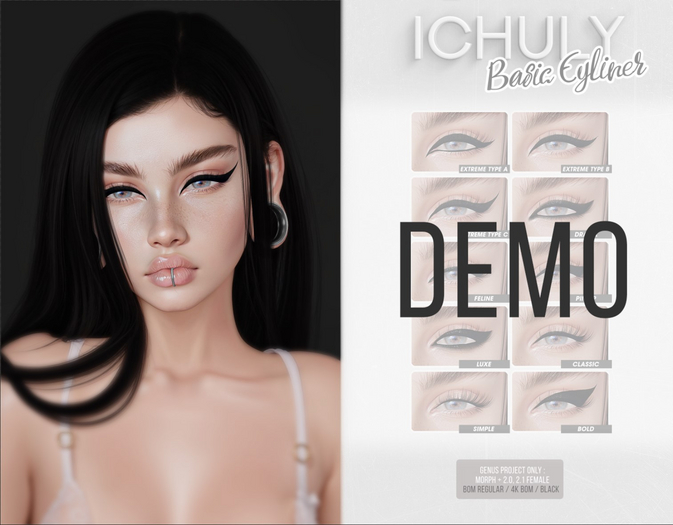 ICHULY. Basic Eyeliners : 4k BOM/ Reg BOM - DEMO