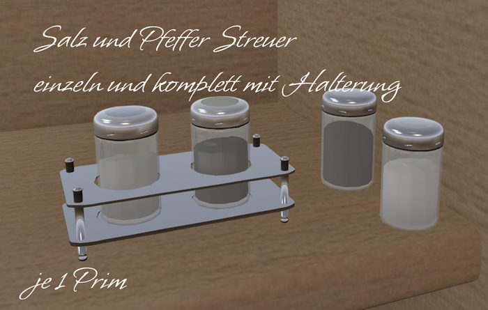 Salz und Pfeffer mit Halterung